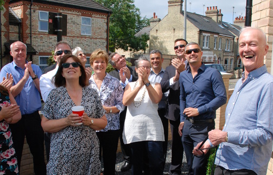 Councillor Damien Tunnacliffe unveils commemorative plaque at The Newton